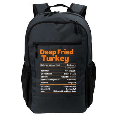 Deep Fried Turkey Shirt Thanksgiving Nutrition Facts Tee Daily Commute Backpack