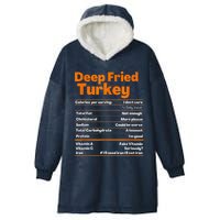 Deep Fried Turkey Shirt Thanksgiving Nutrition Facts Tee Hooded Wearable Blanket