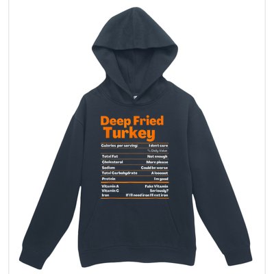 Deep Fried Turkey Shirt Thanksgiving Nutrition Facts Tee Urban Pullover Hoodie