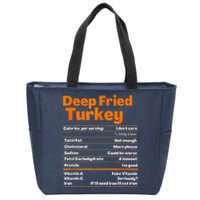 Deep Fried Turkey Shirt Thanksgiving Nutrition Facts Tee Zip Tote Bag