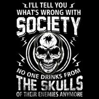Drink From The Skull Of Your Enemies Wrong Society 16 in Basic Backpack