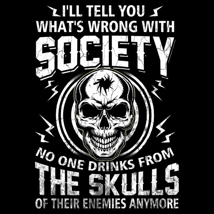 Drink From The Skull Of Your Enemies Wrong Society 16 in Basic Backpack