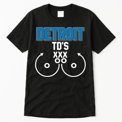 Detroit Football TD's Touchdowns Tall T-Shirt