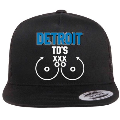 Detroit Football TD's Touchdowns Flatbill Hat