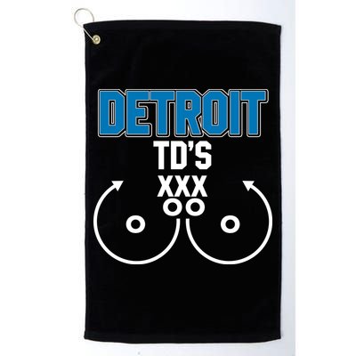 Detroit Football TD's Touchdowns Golf Towel