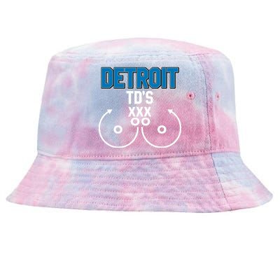 Detroit Football TD's Touchdowns Tie-Dyed Bucket Hat