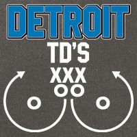 Detroit Football TD's Touchdowns Cotton Canvas Backpack