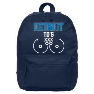 Detroit Football TD's Touchdowns 16 in Basic Backpack