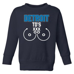 Detroit Football TD's Touchdowns Toddler Sweatshirt