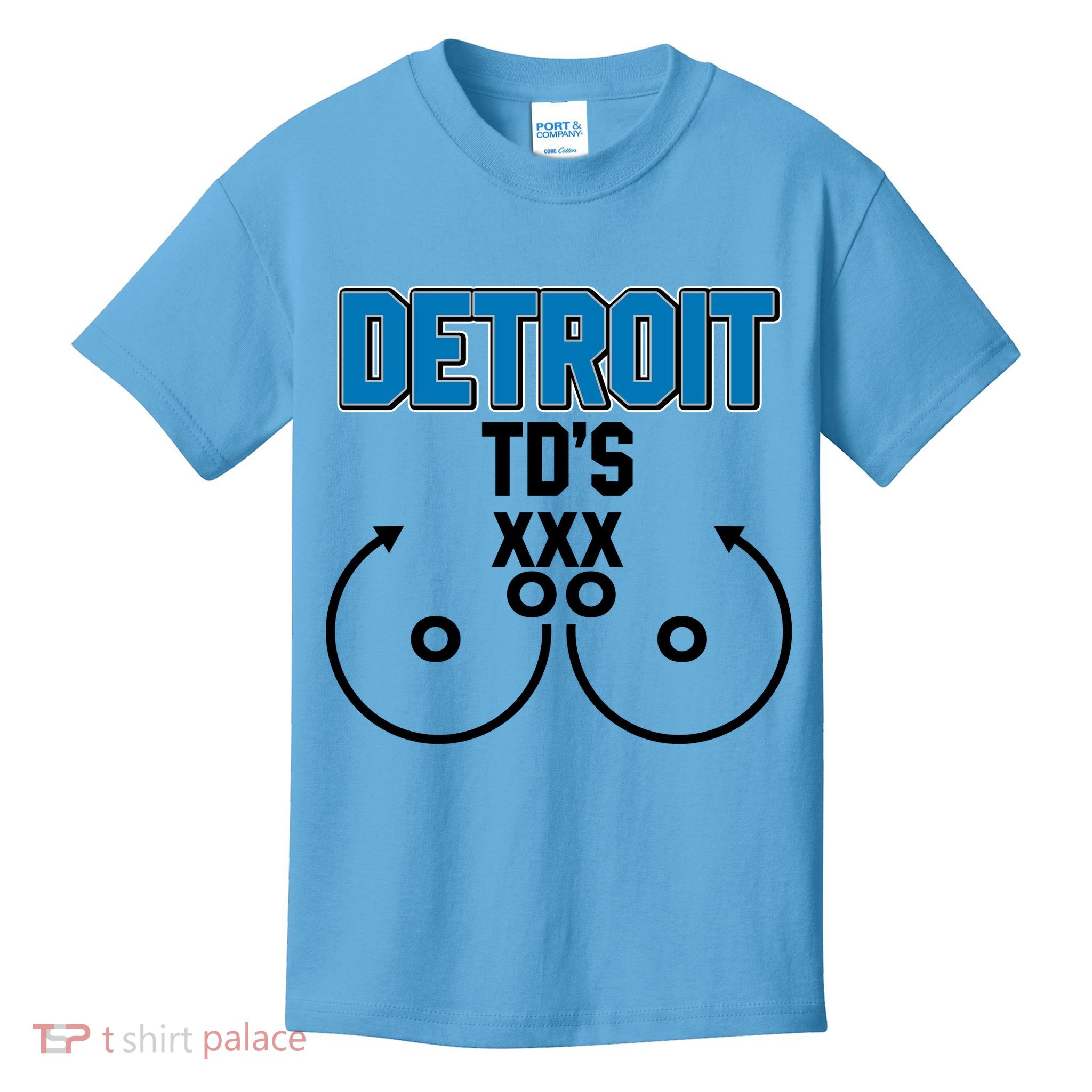 Detroit Football TD's Touchdowns Kids T-Shirt