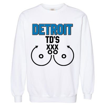 Detroit Football TD's Touchdowns Garment-Dyed Sweatshirt