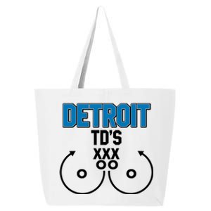 Detroit Football TD's Touchdowns 25L Jumbo Tote