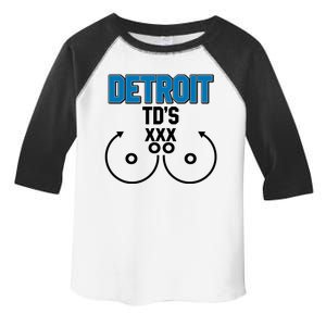 Detroit Football TD's Touchdowns Toddler Fine Jersey T-Shirt