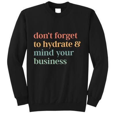 DonT Forget To Hydrate And Mind Your Business Sweatshirt