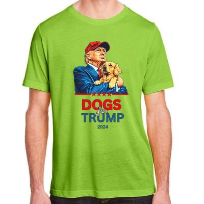 Dogs For Trump 2024 Trump Adult ChromaSoft Performance T-Shirt