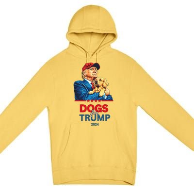 Dogs For Trump 2024 Trump Premium Pullover Hoodie