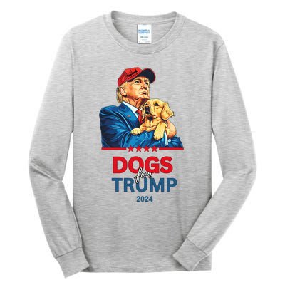 Dogs For Trump 2024 Trump Tall Long Sleeve T-Shirt