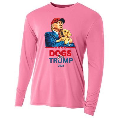 Dogs For Trump 2024 Trump Cooling Performance Long Sleeve Crew