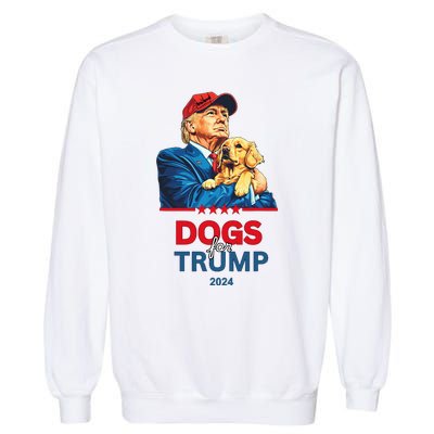 Dogs For Trump 2024 Trump Garment-Dyed Sweatshirt