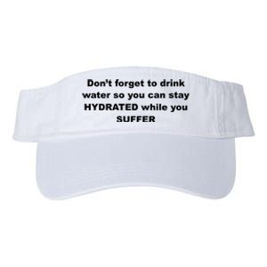 DonT Forget To Drink Water So You Can Stay Hydrated Valucap Bio-Washed Visor