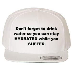 DonT Forget To Drink Water So You Can Stay Hydrated Wool Snapback Cap