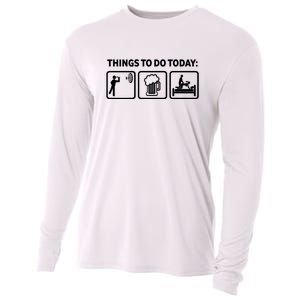 Darts Funny Things To Do Today Cooling Performance Long Sleeve Crew