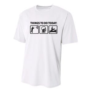 Darts Funny Things To Do Today Performance Sprint T-Shirt