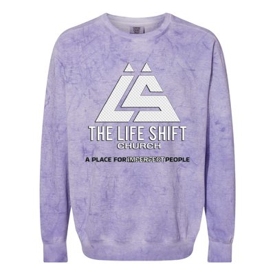 Design For The Life Shift Church Church Logo Design Colorblast Crewneck Sweatshirt