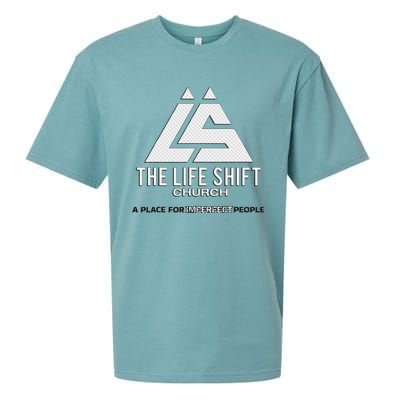 Design For The Life Shift Church Church Logo Design Sueded Cloud Jersey T-Shirt