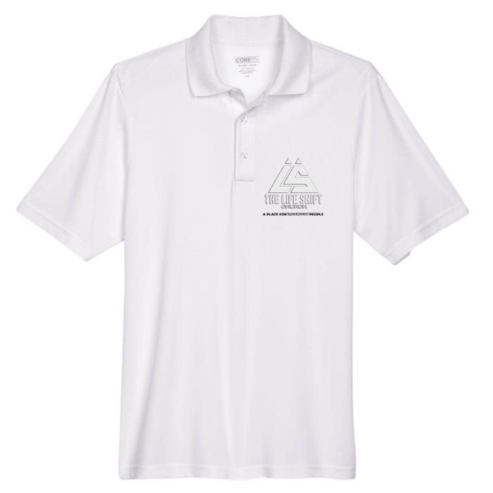 Design For The Life Shift Church Church Logo Design Men's Origin Performance Pique Polo