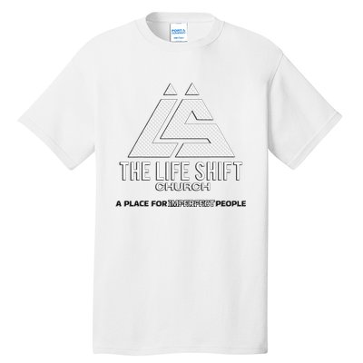 Design For The Life Shift Church Church Logo Design Tall T-Shirt