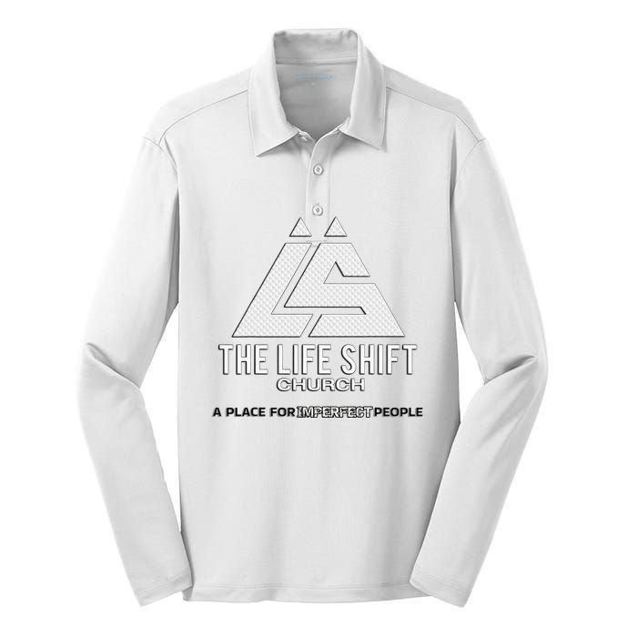 Design For The Life Shift Church Church Logo Design Silk Touch Performance Long Sleeve Polo