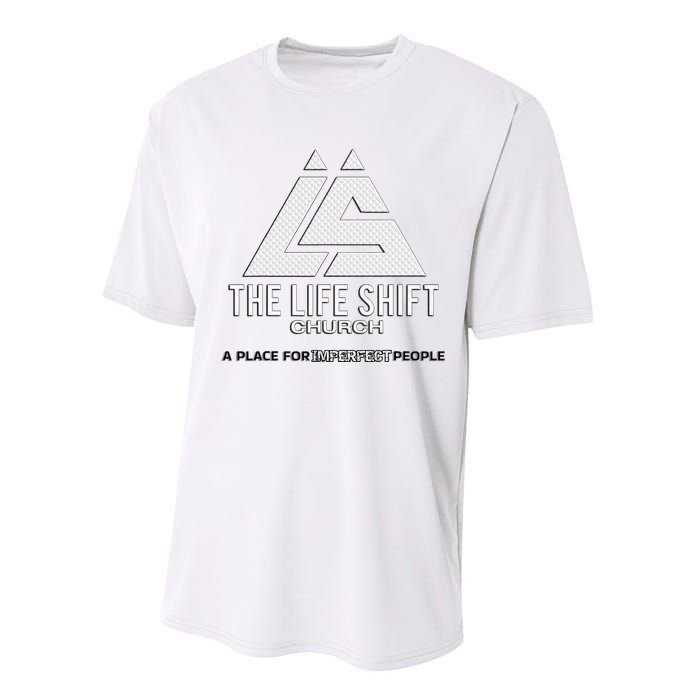 Design For The Life Shift Church Church Logo Design Performance Sprint T-Shirt