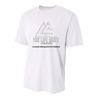 Design For The Life Shift Church Church Logo Design Youth Performance Sprint T-Shirt