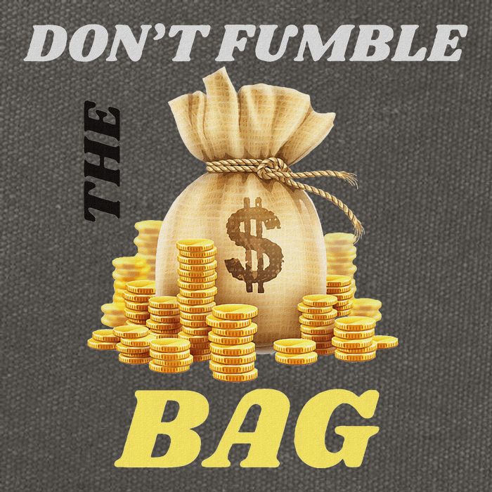 DonT Fumble The Bag Cotton Canvas Backpack