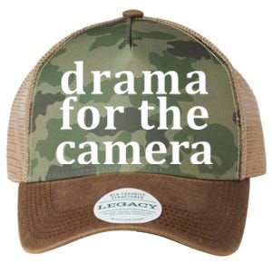 Drama For The Camera Typography Minimalist Legacy Tie Dye Trucker Hat