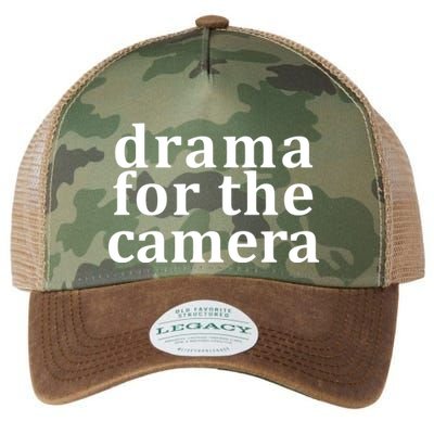 Drama For The Camera Typography Minimalist Legacy Tie Dye Trucker Hat