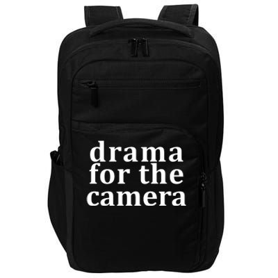 Drama For The Camera Typography Minimalist Impact Tech Backpack