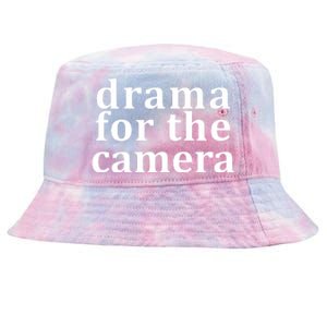 Drama For The Camera Typography Minimalist Tie-Dyed Bucket Hat