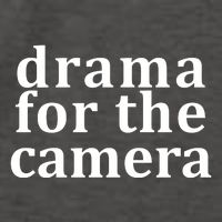 Drama For The Camera Typography Minimalist Vector Backpack