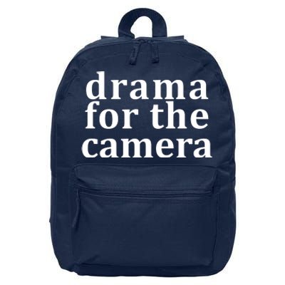 Drama For The Camera Typography Minimalist 16 in Basic Backpack