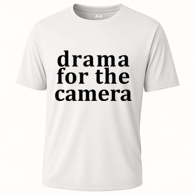 Drama For The Camera Typography Minimalist Performance Shirt