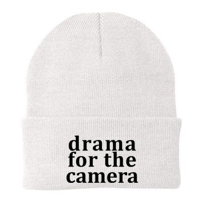 Drama For The Camera Typography Minimalist Beanie