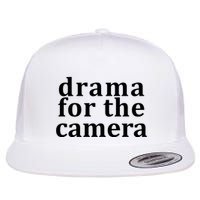Drama For The Camera Typography Minimalist Flat Bill Trucker Hat