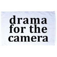 Drama For The Camera Typography Minimalist Microfiber Hand Towel