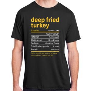 Deep Fried Turkey Nutrition Facts Thanksgiving Food Adult ChromaSoft Performance T-Shirt