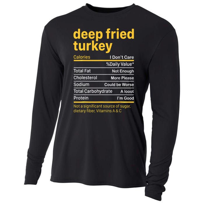 Deep Fried Turkey Nutrition Facts Thanksgiving Food Cooling Performance Long Sleeve Crew