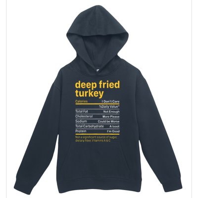 Deep Fried Turkey Nutrition Facts Thanksgiving Food Urban Pullover Hoodie