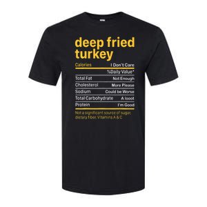 Deep Fried Turkey Nutrition Facts Thanksgiving Food Softstyle CVC T-Shirt