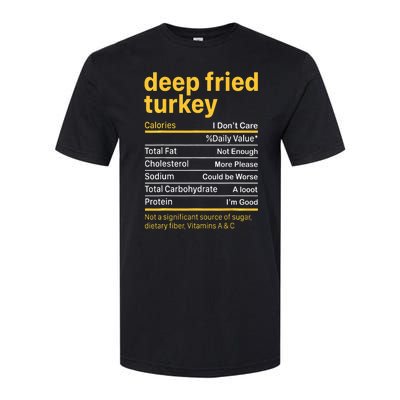 Deep Fried Turkey Nutrition Facts Thanksgiving Food Softstyle® CVC T-Shirt